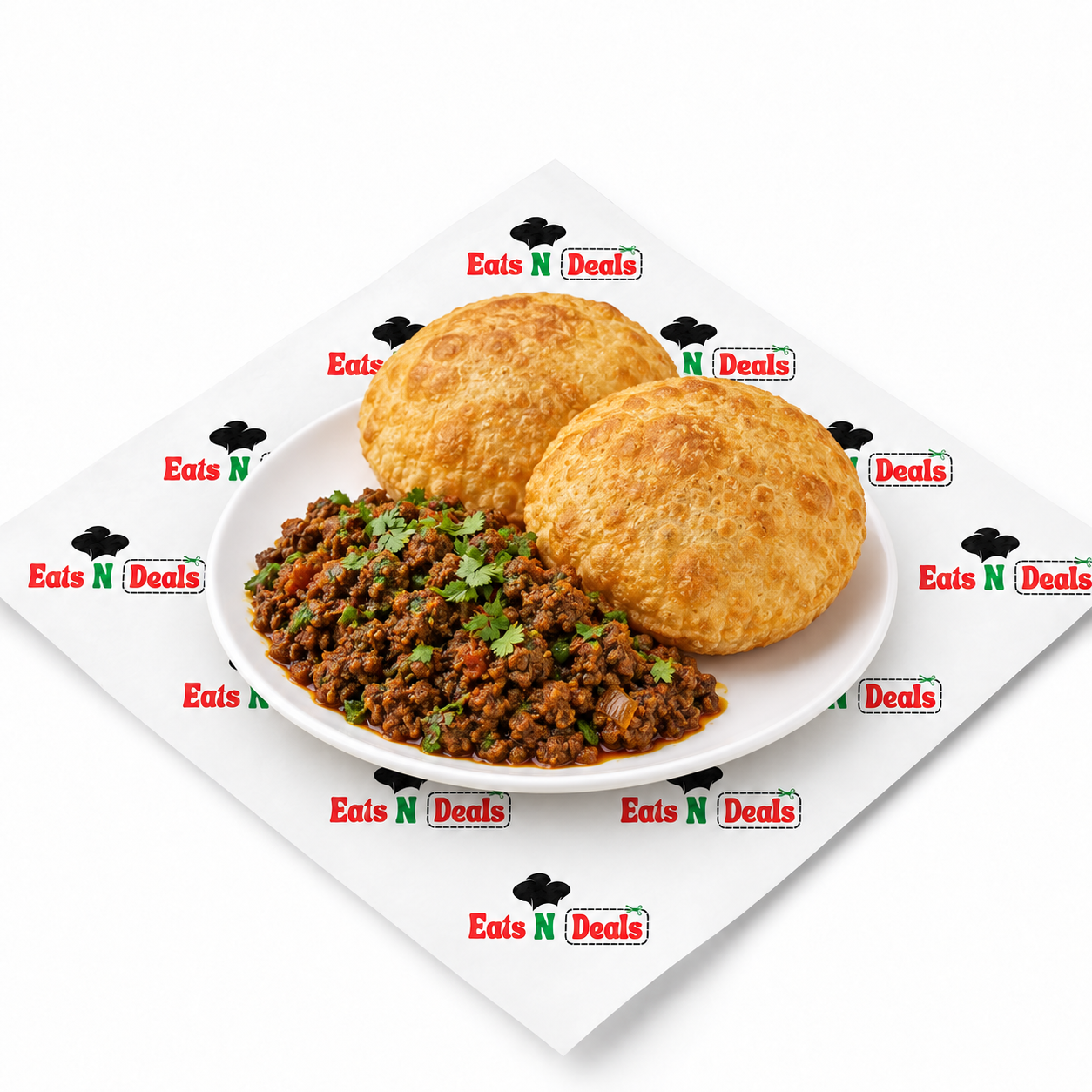 Keema Kichori (mince) Pooris