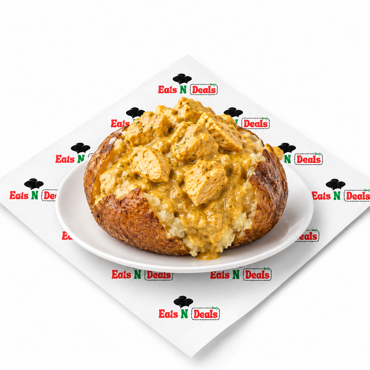 Chicken Korma Baked Potato