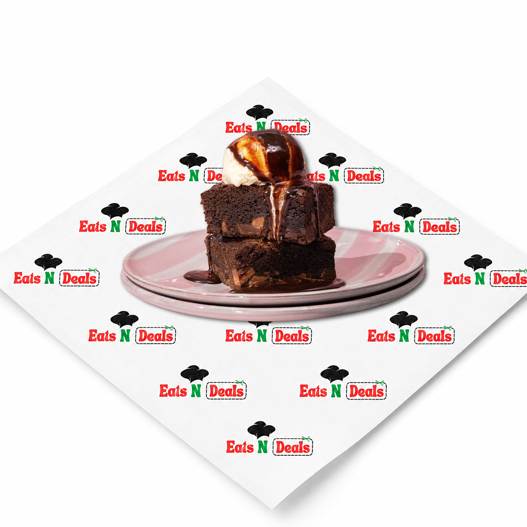 Warm chocolate fudge brownie