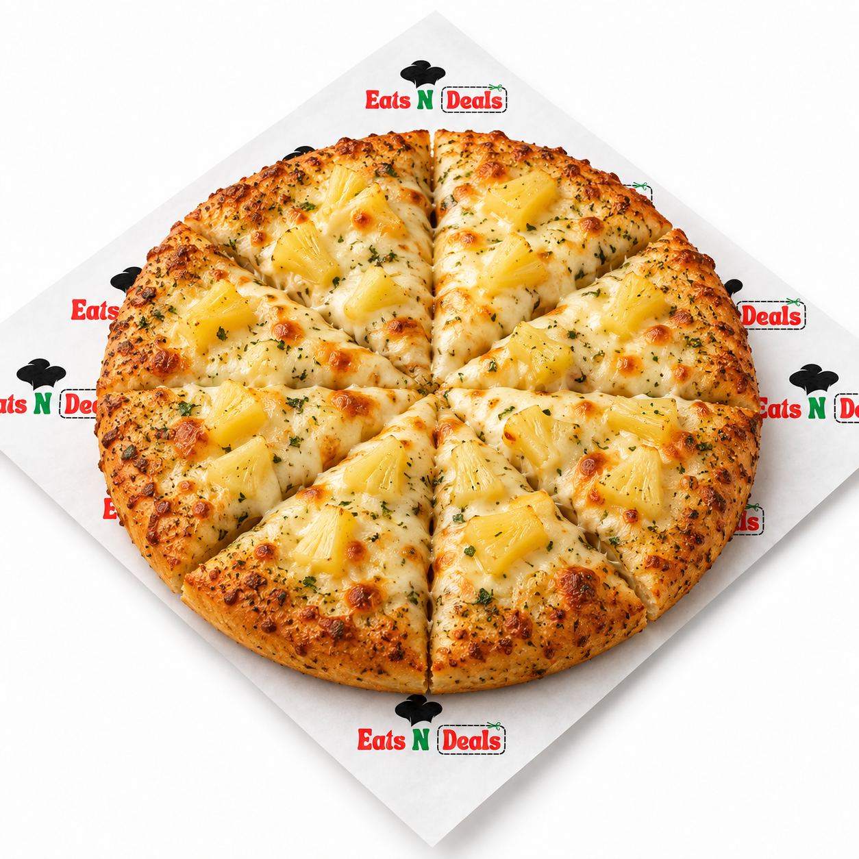 12" Garlic Bread With Cheese And Pineapple