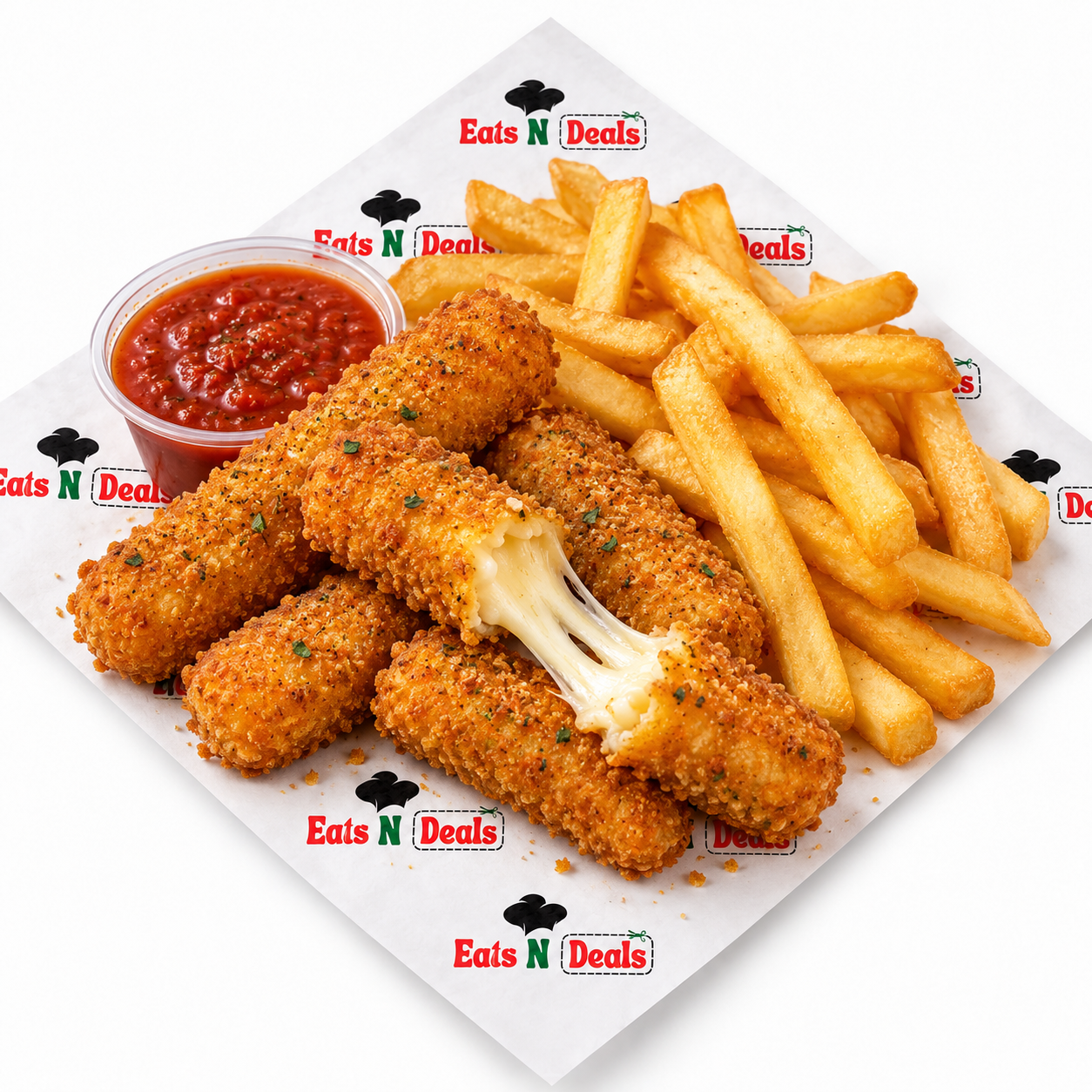 Mozzarella Cheesy Sticks With Chips