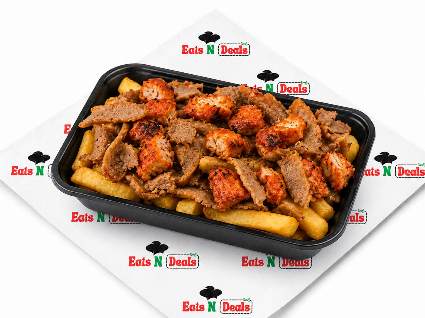 Large DONNER MEAT & CHICKEN TIKKA CHIPS