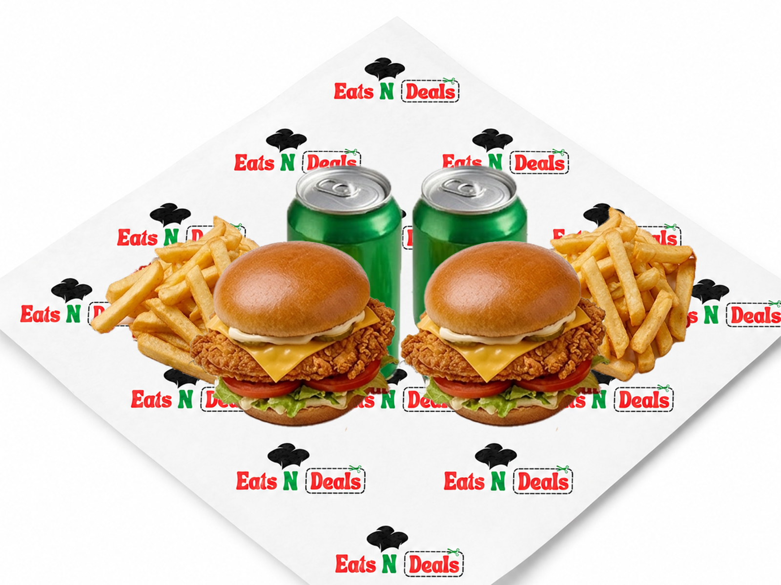 2x Crispy Classic Burger Meal 