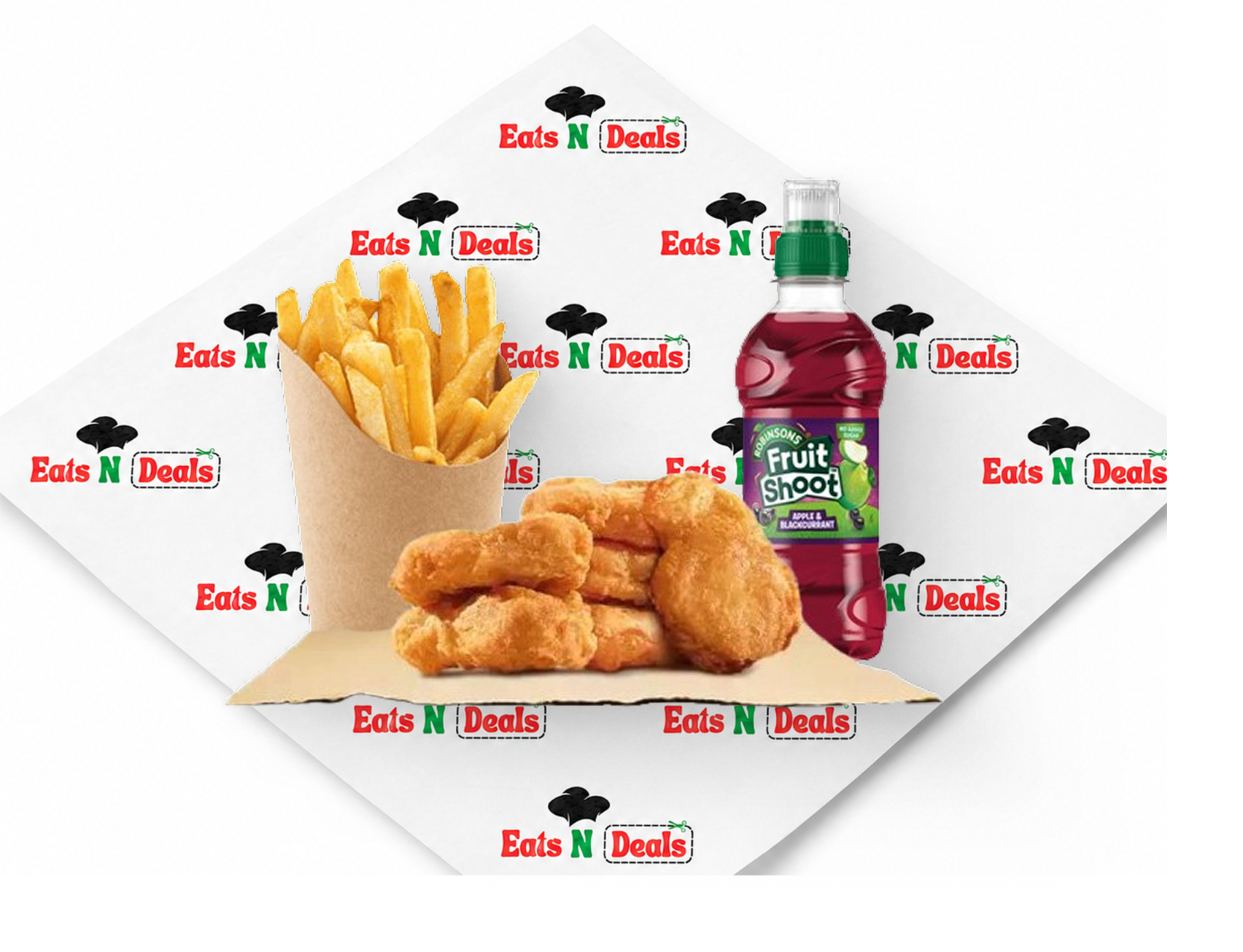 9pc chicken and chips with Pepsi botel