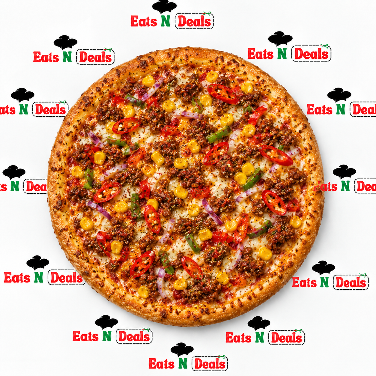 7 Inch Thin Chilli Con Corne Pizza