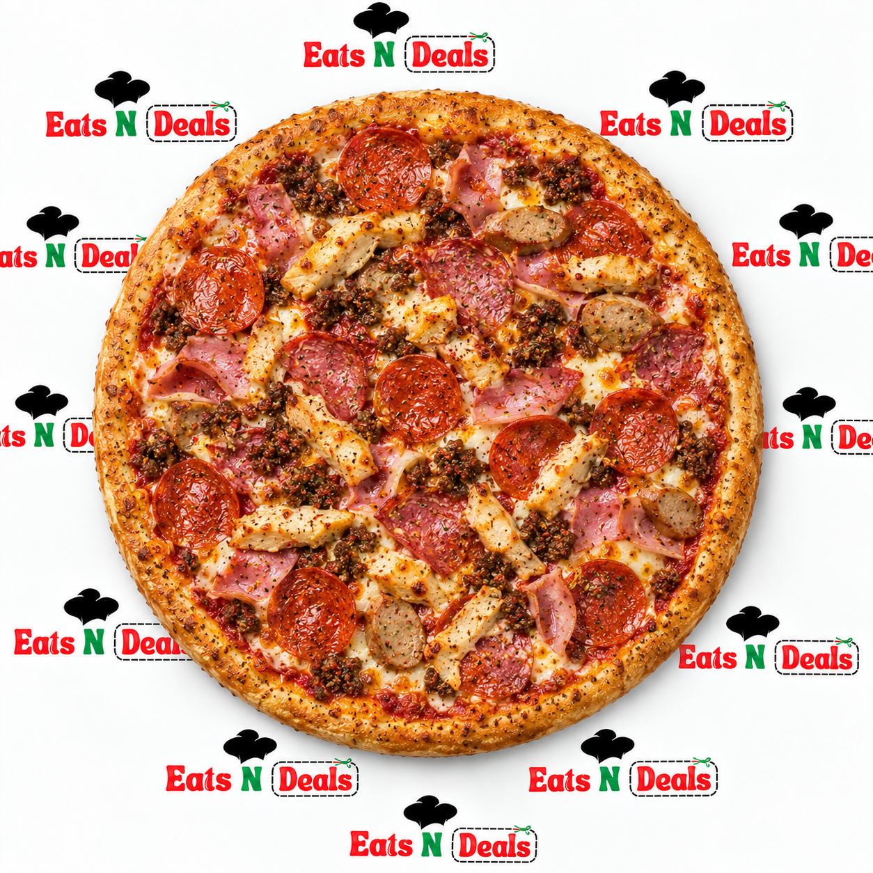 7 Inch Thin Safforn Supreme Pizza