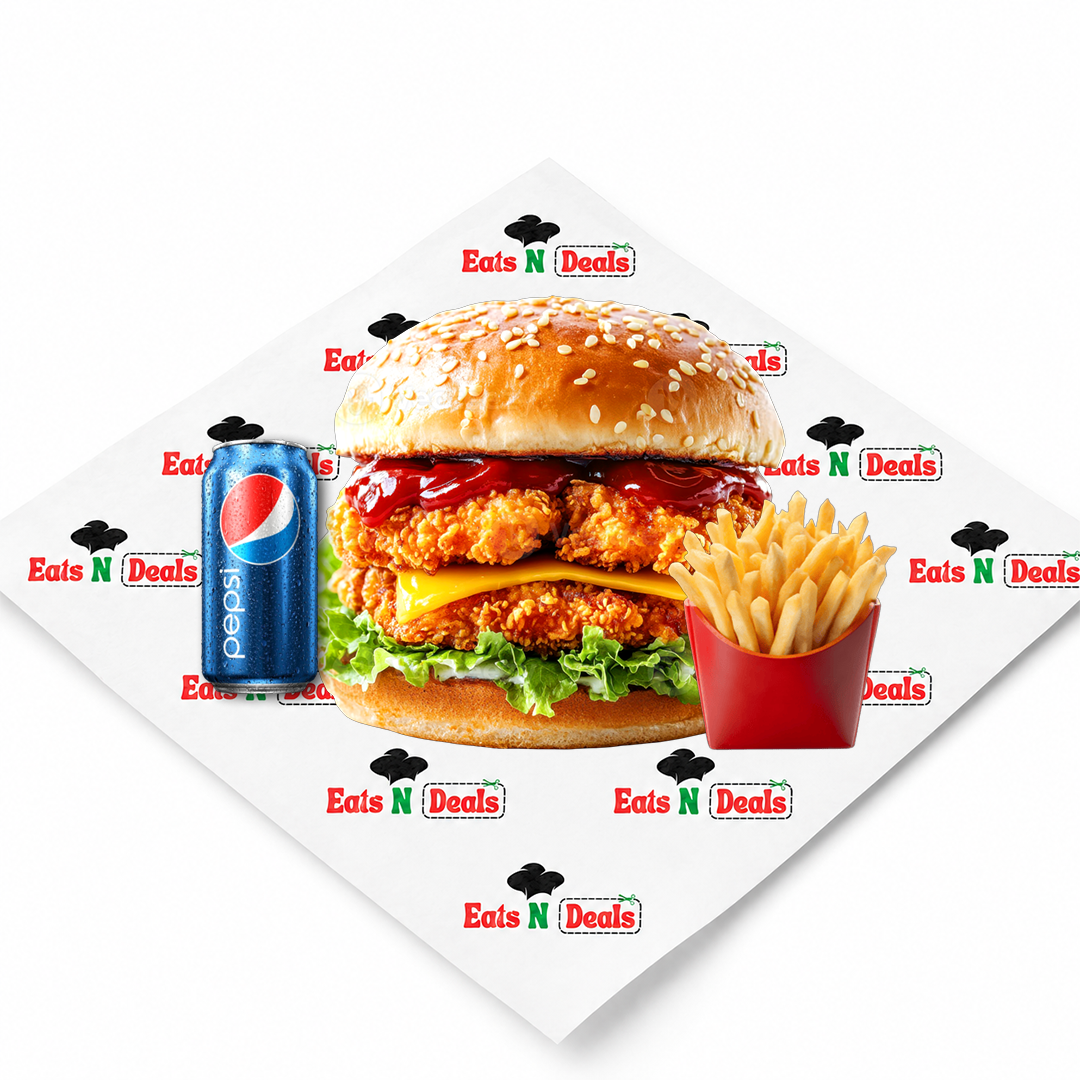 1/2 lb Chicken Fillet Burger Meal