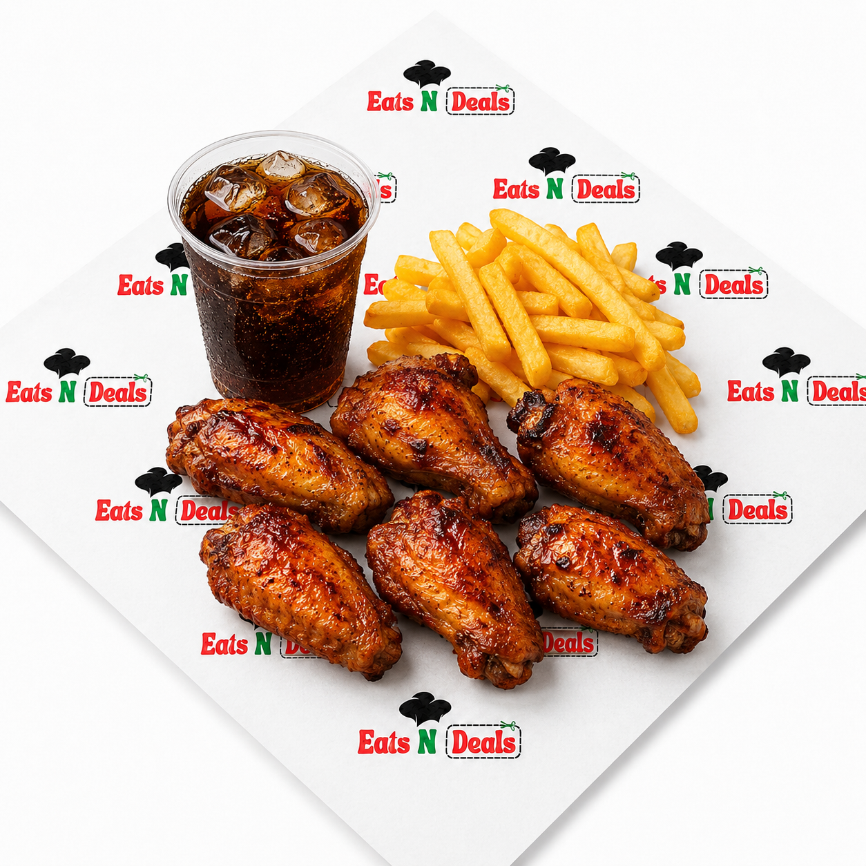 Peri Peri Wings  6pcs Meal