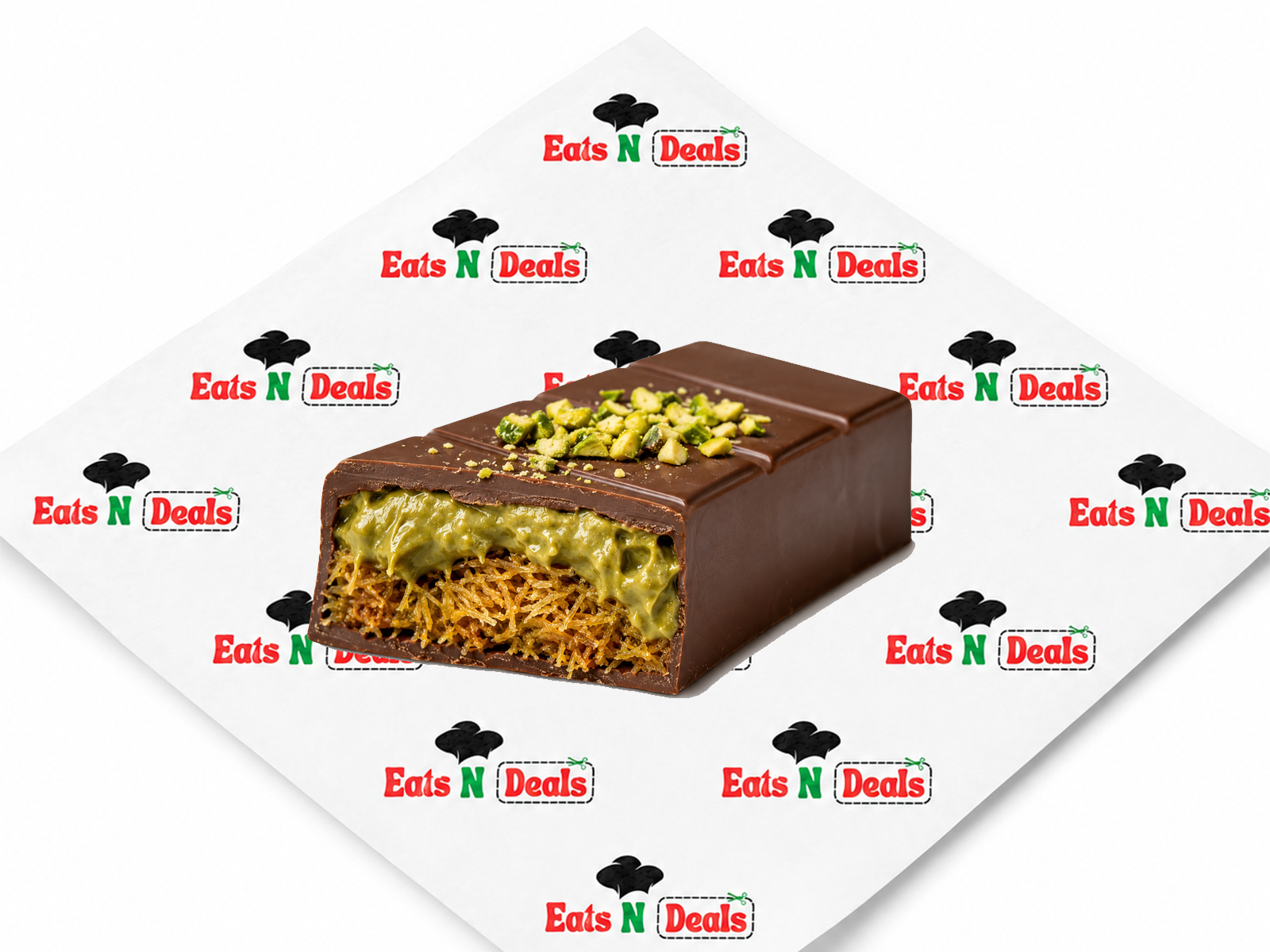 Dubai Chocolate Pistachio Kunafa Bar
