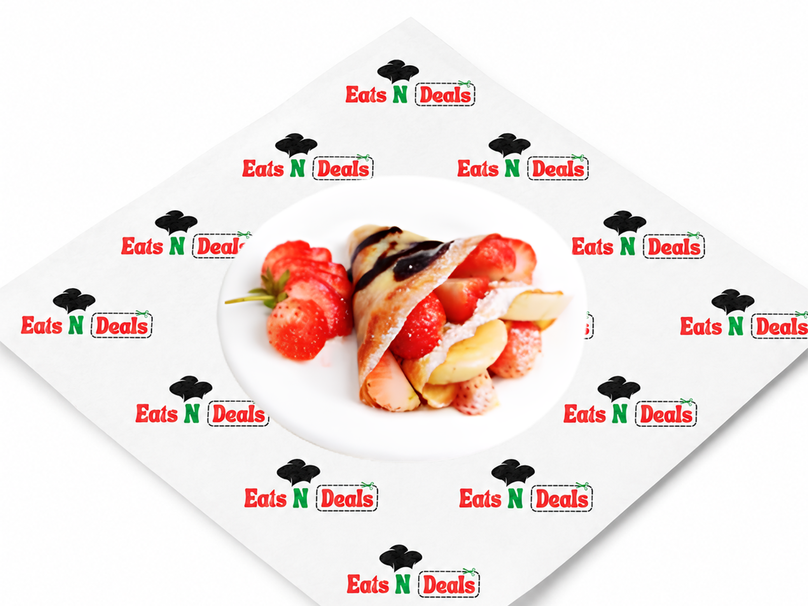 Banana And Strawberry Crepe