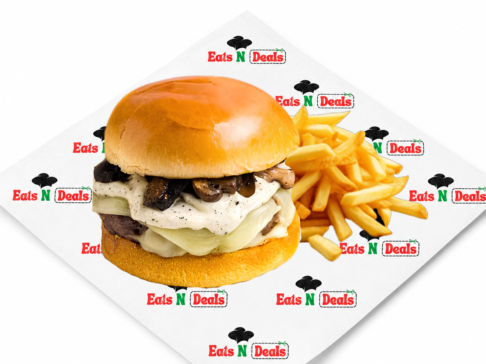 Quarter Pounder Garlic Burger With Chips