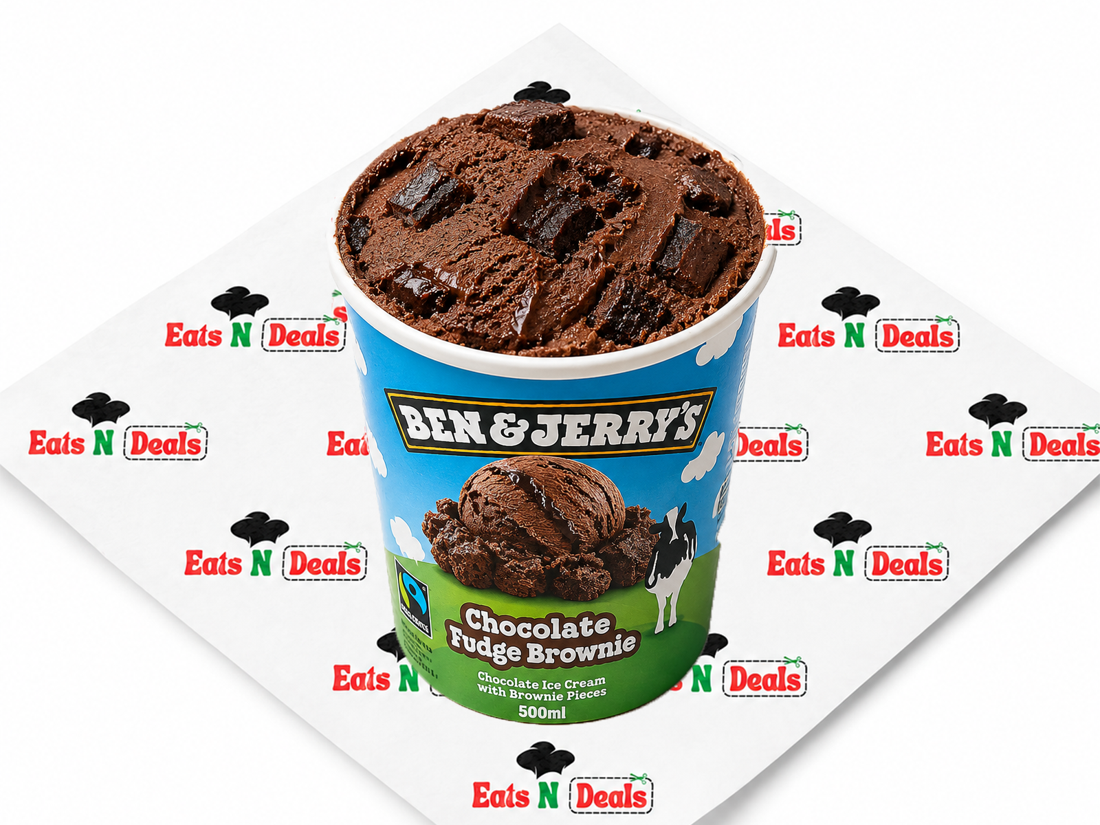 500ml Ben & Jerrys Chocolate Fudge Brownie Ice Cream