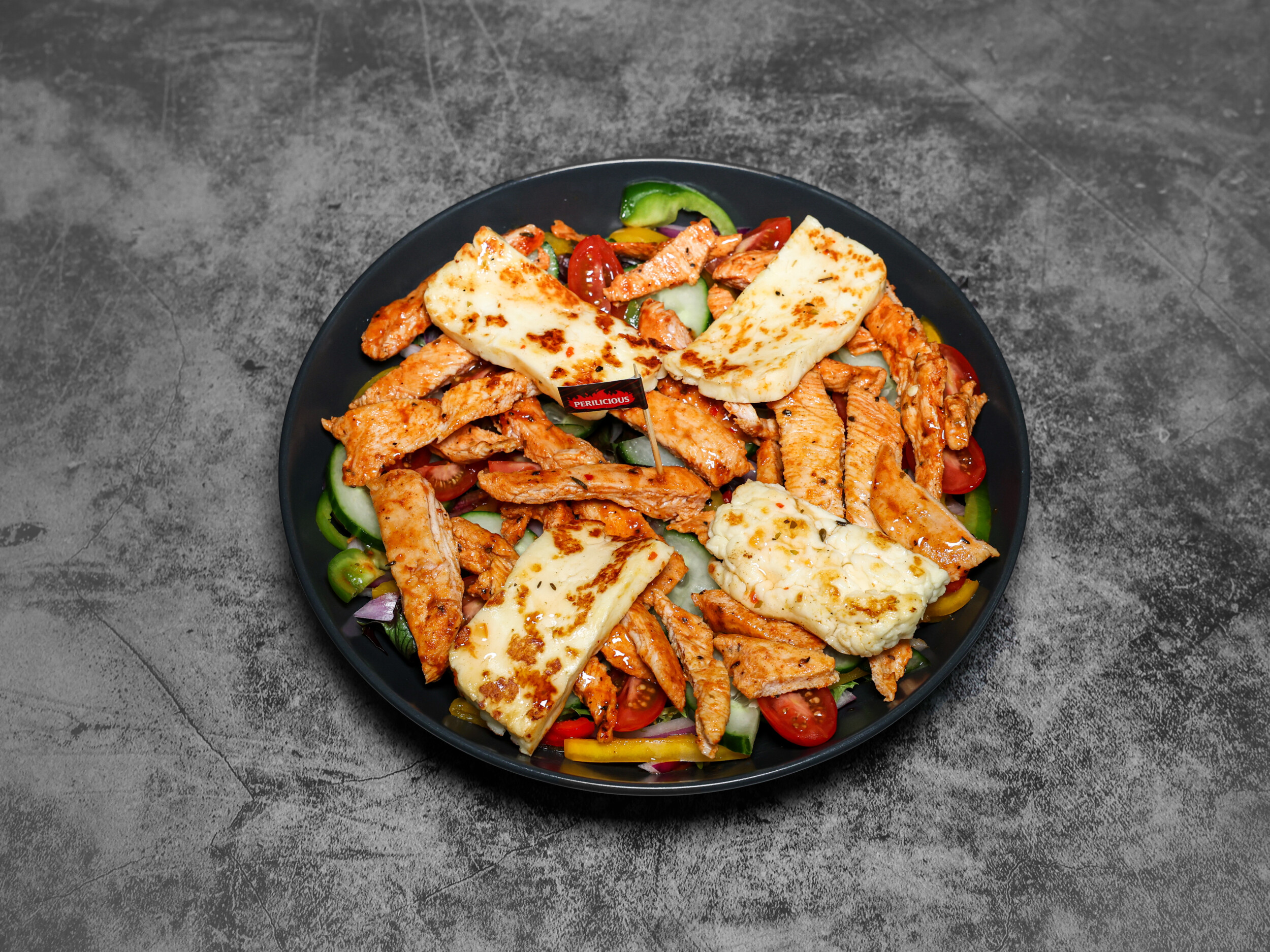 Peri Chicken & Halloumi Salad