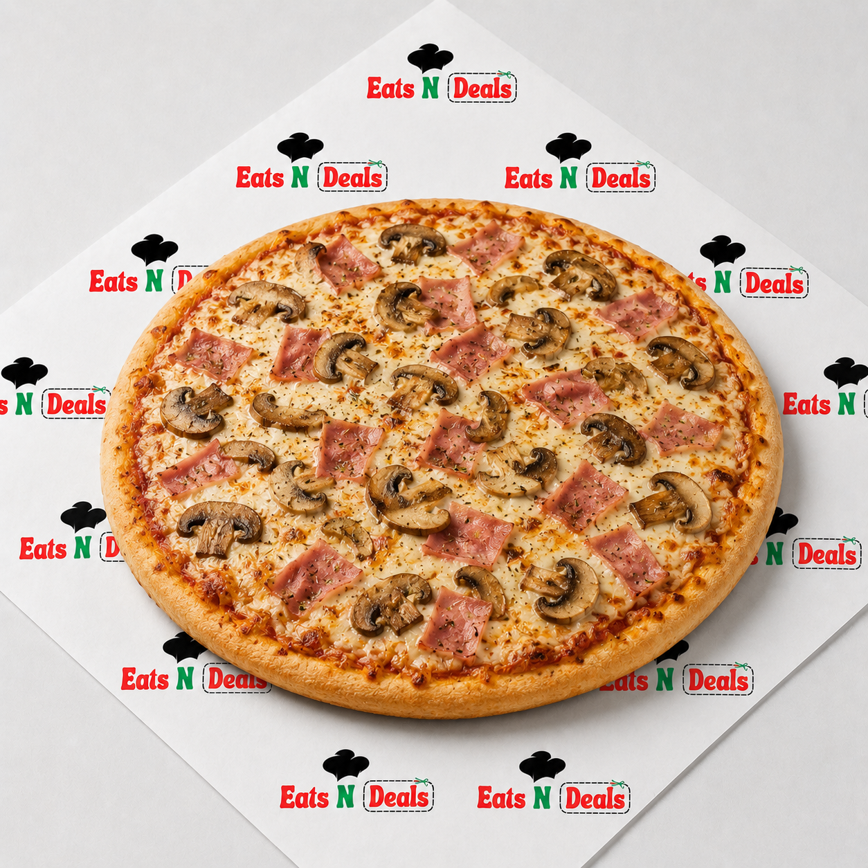 16  Inch Al Funghi with Mushroom & Ham