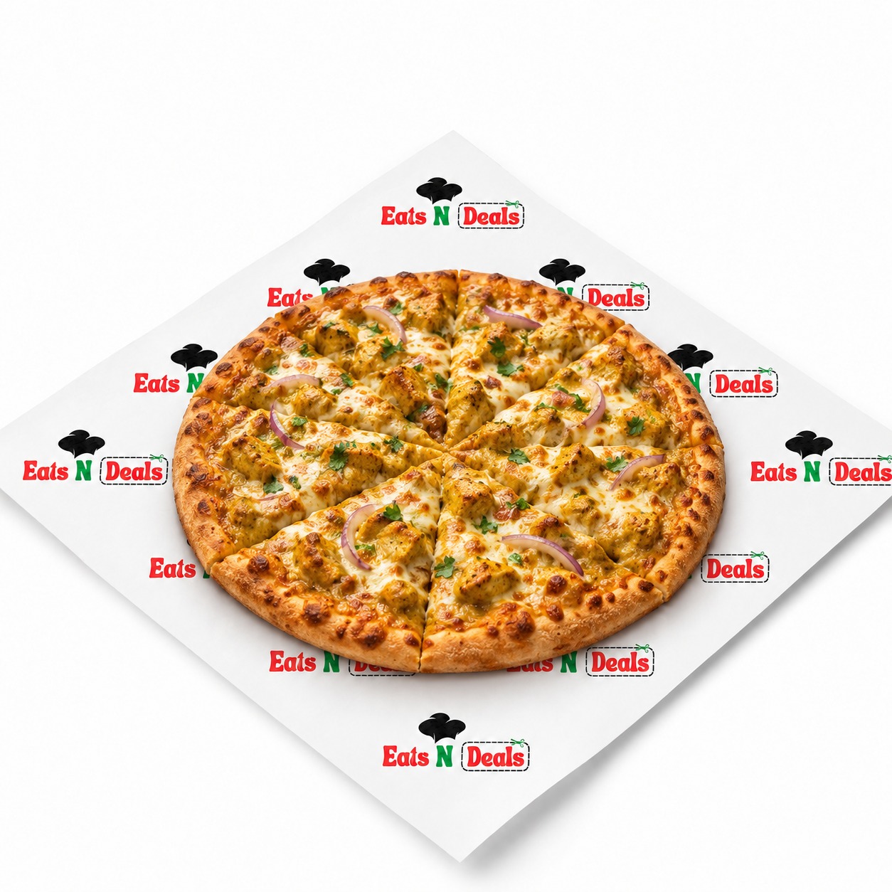 9"Chicken korma pizza