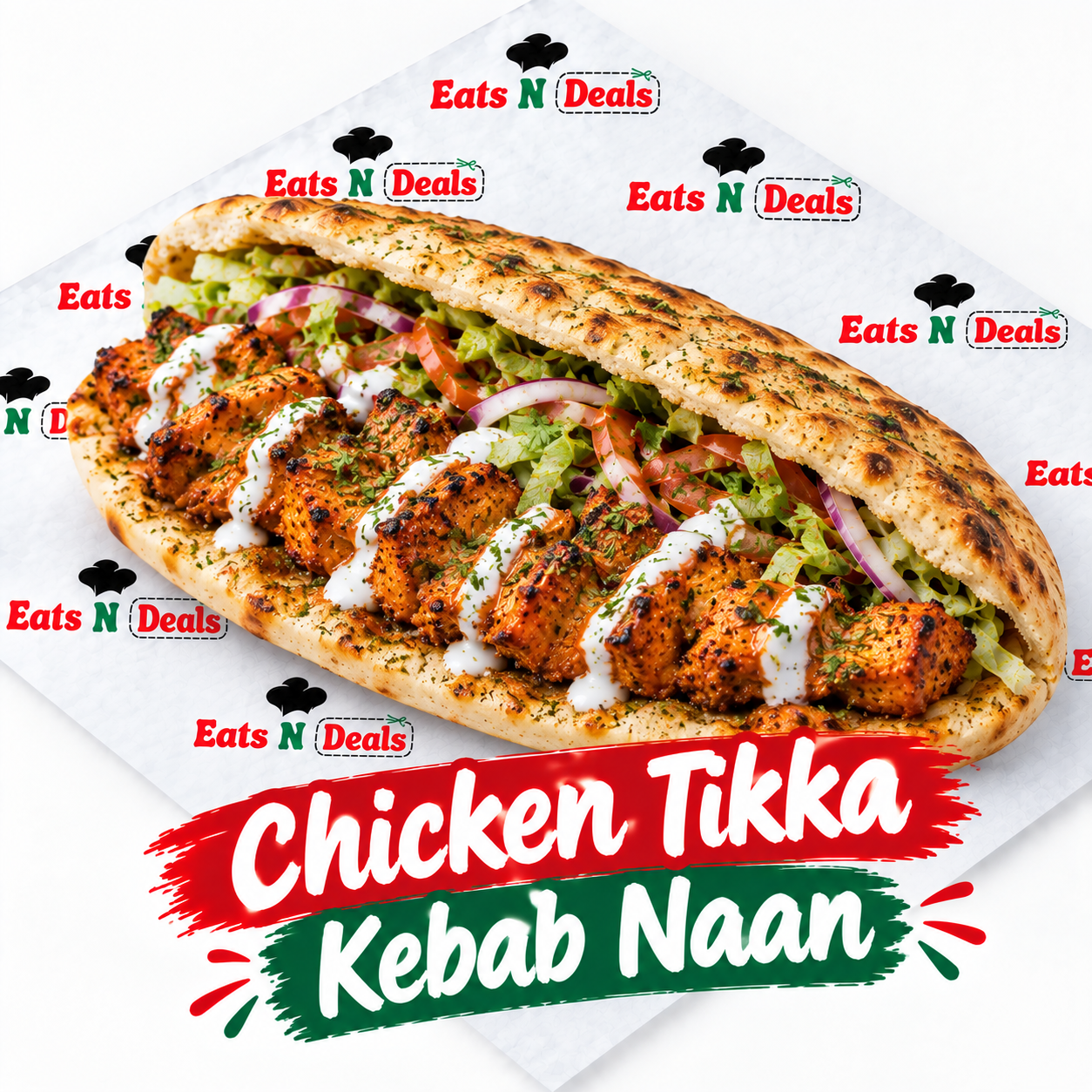 Chicken Tikka Kebab Naan