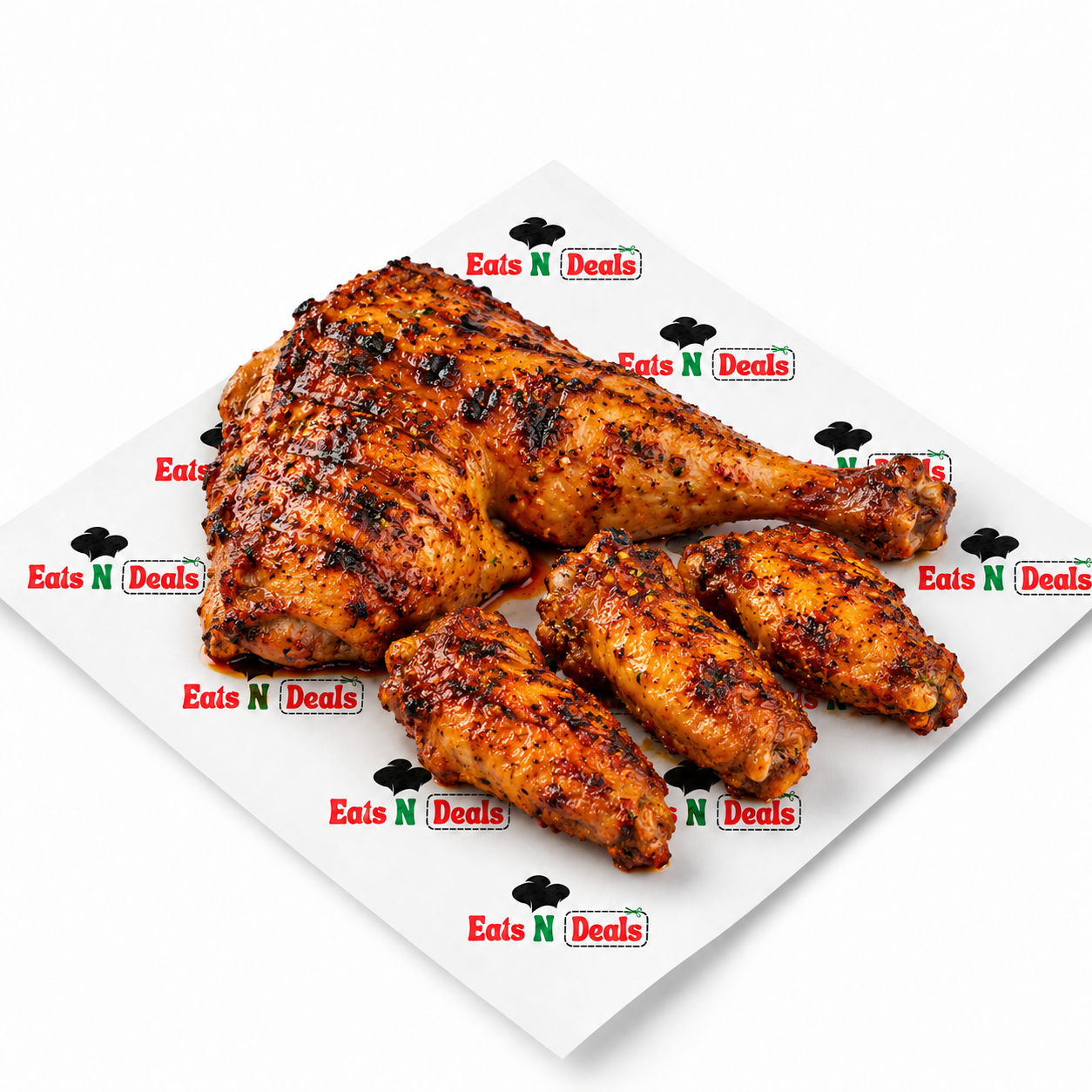 1/4 PERI CHICKEN with 3 peri wings