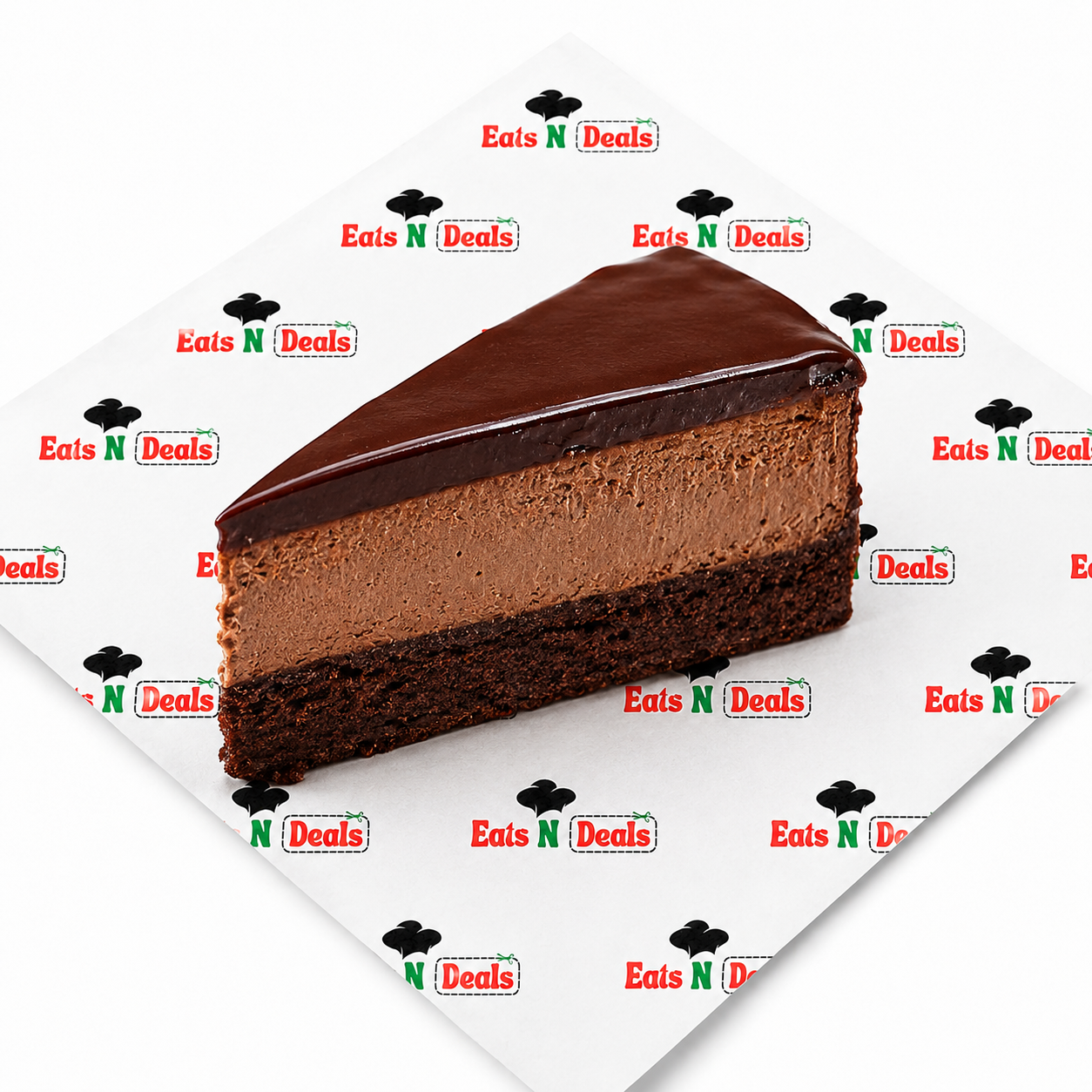 Chocolate Gateau Cheese Cake Slice