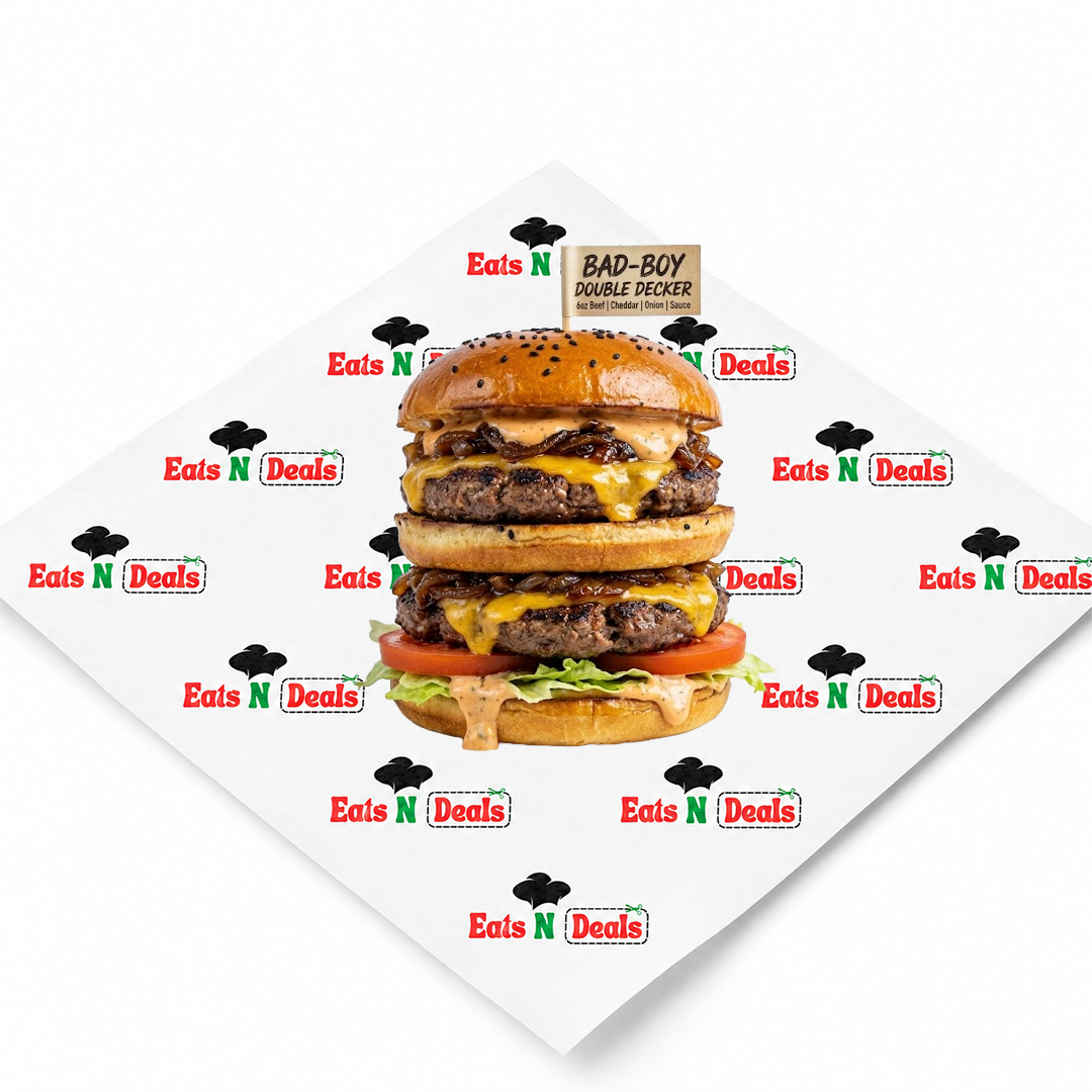 Bad -Boy Double Decker Gourmet Burger