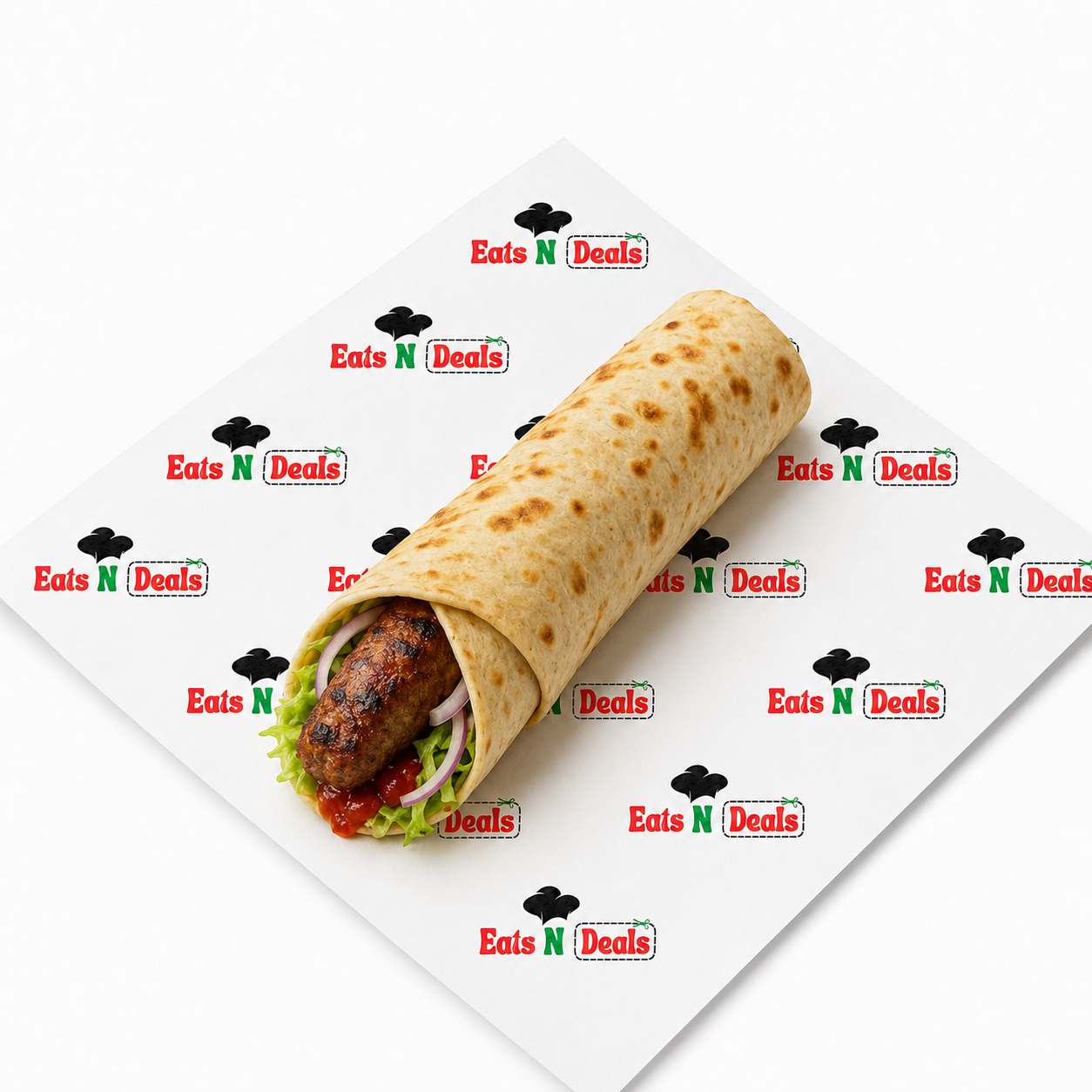 Large Kebab Roll On Naan