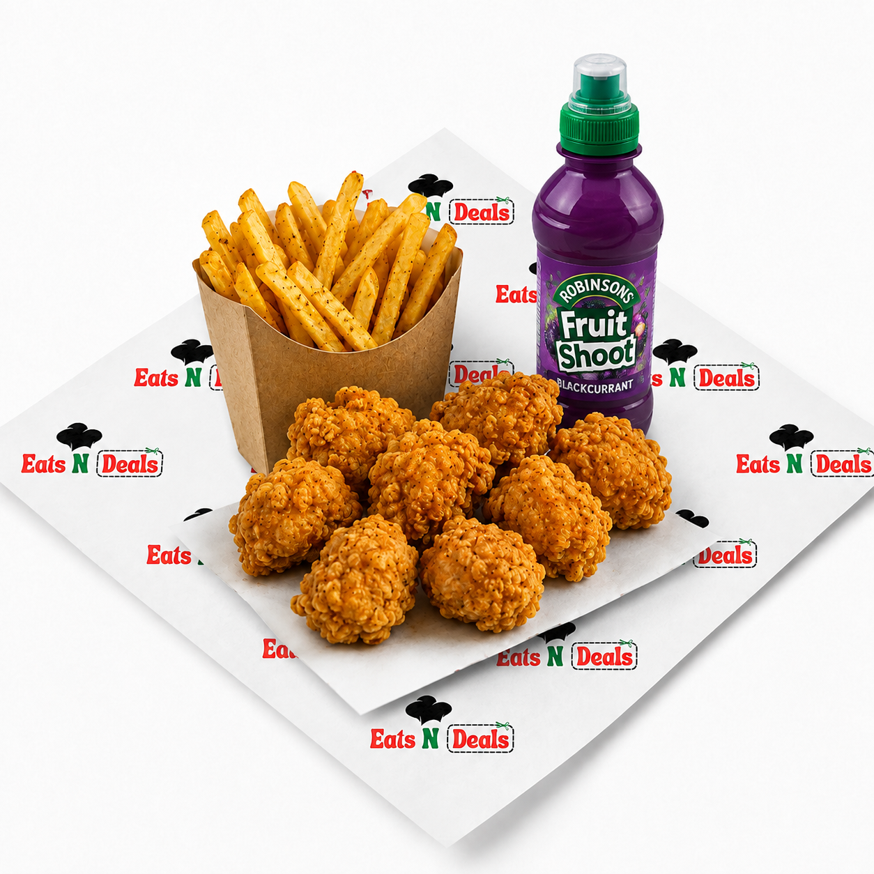 Kids Popcorn Chicken, Chips & Fruit Shoot Meal