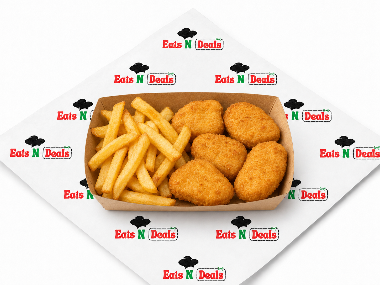 5 Pcs Chicken Nuggets With Chips