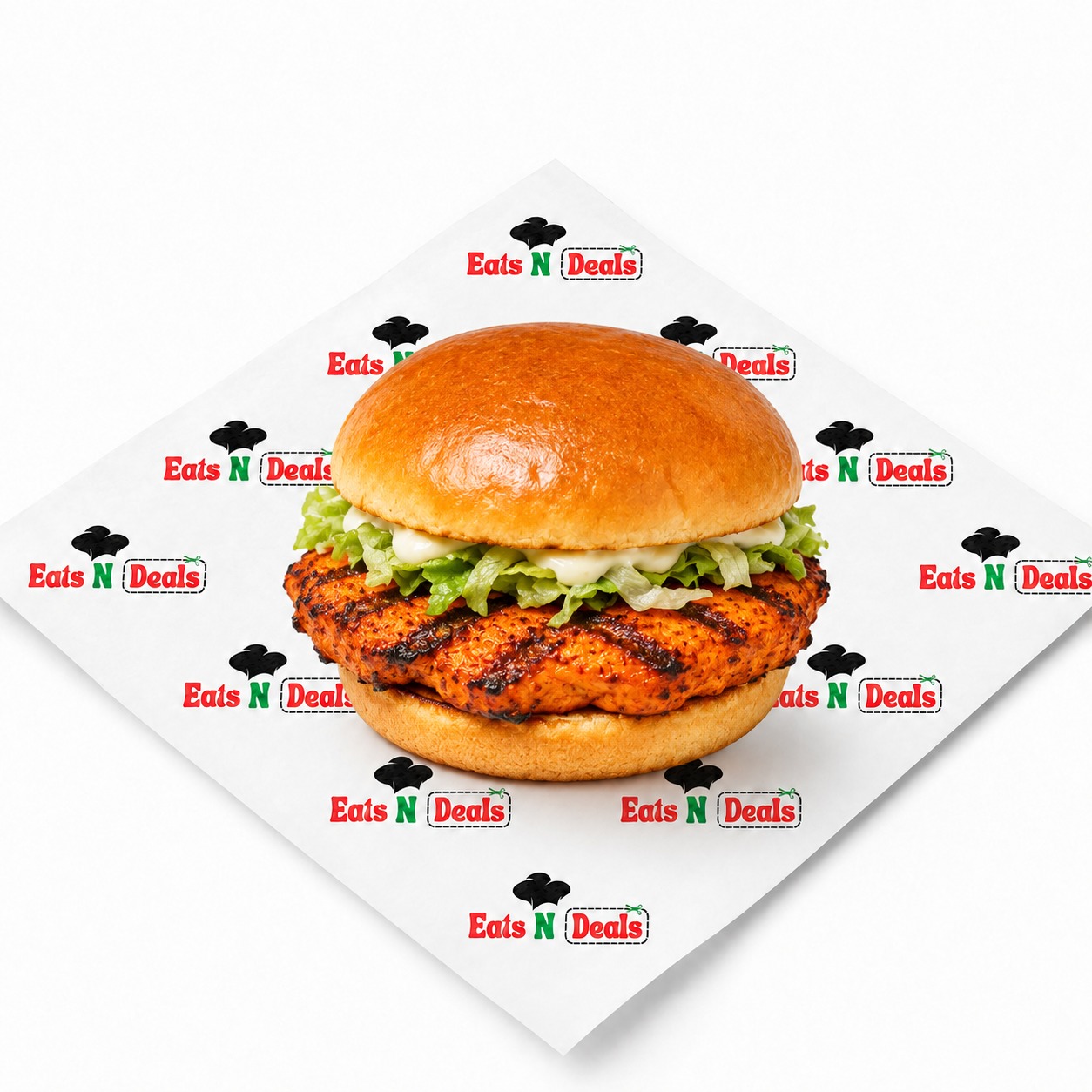 1/4lb Grilled Chicken Tikka Burger