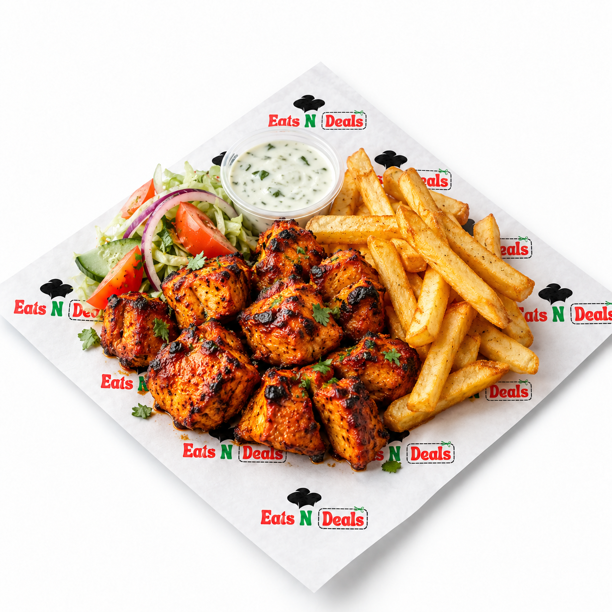 Regular Chicken Tikka & chips