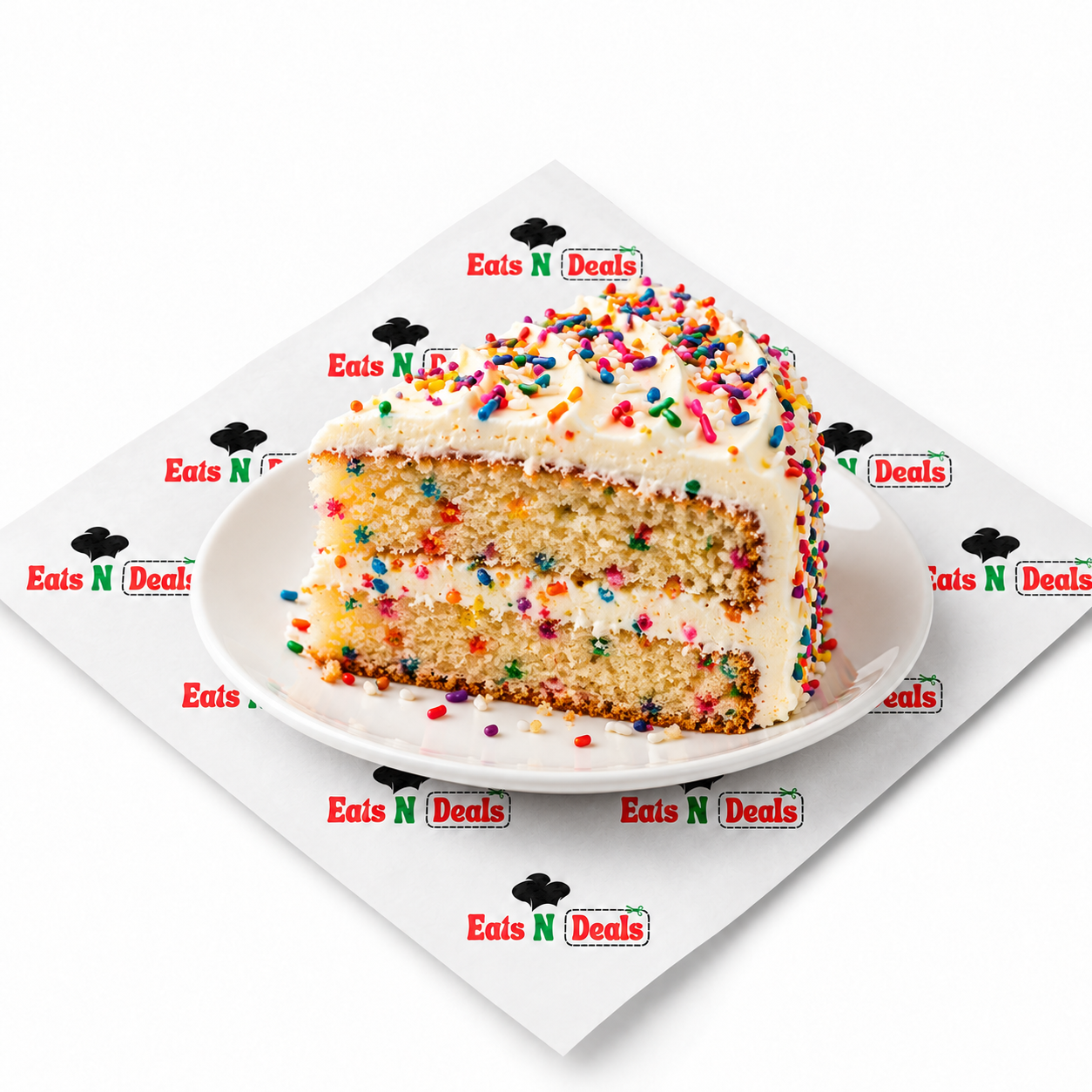 Sprinkle Cake Slice