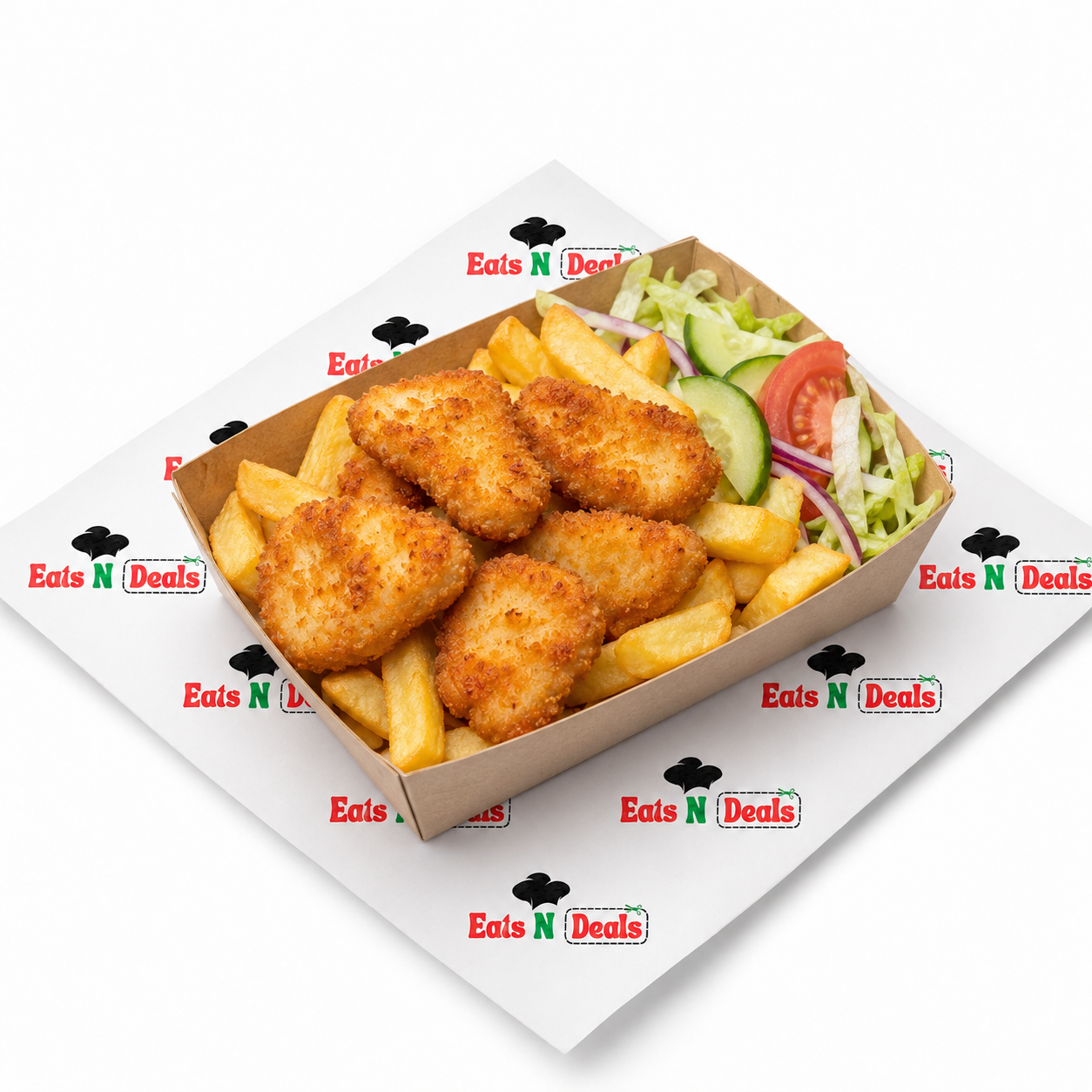 Kids Chicken Nuggets on Chips