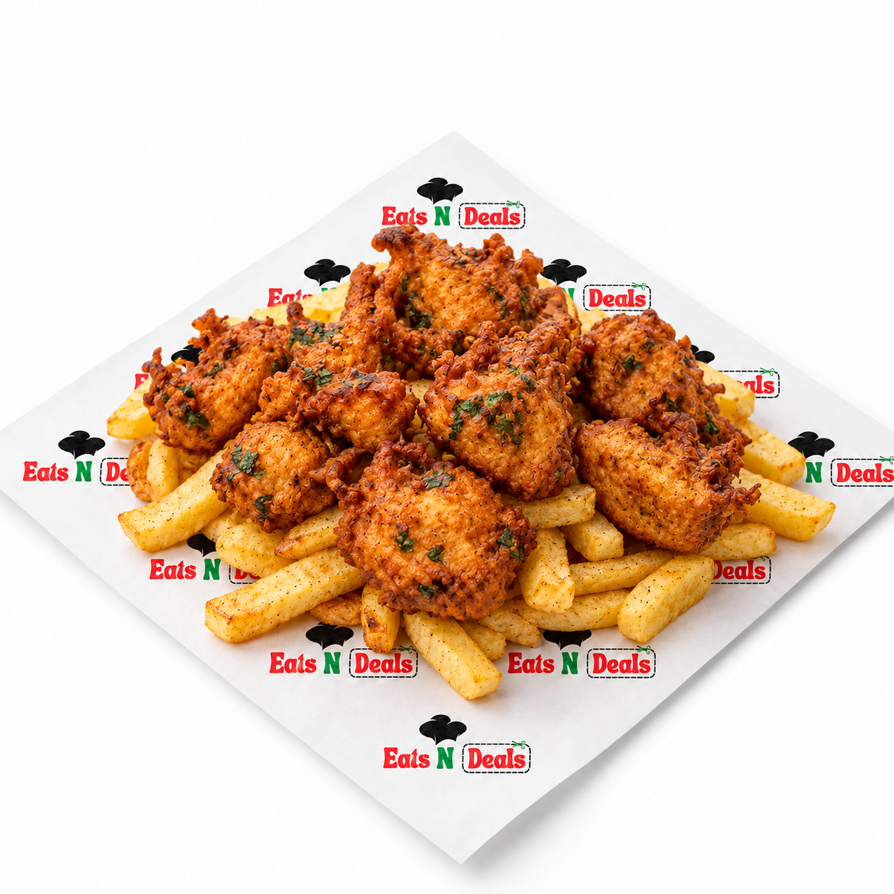 Chicken Pakora On Chips