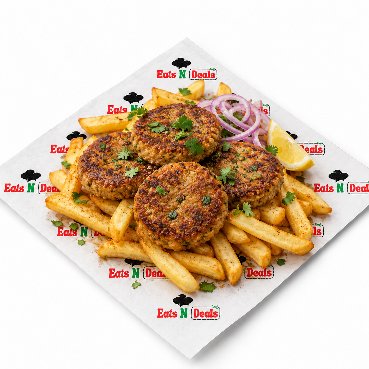 Shami Kebab On Chips