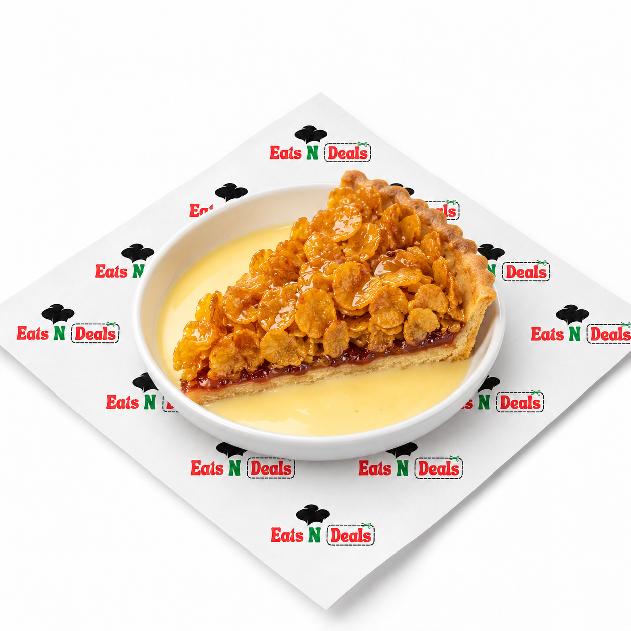 Cornflakes Tart With Custard