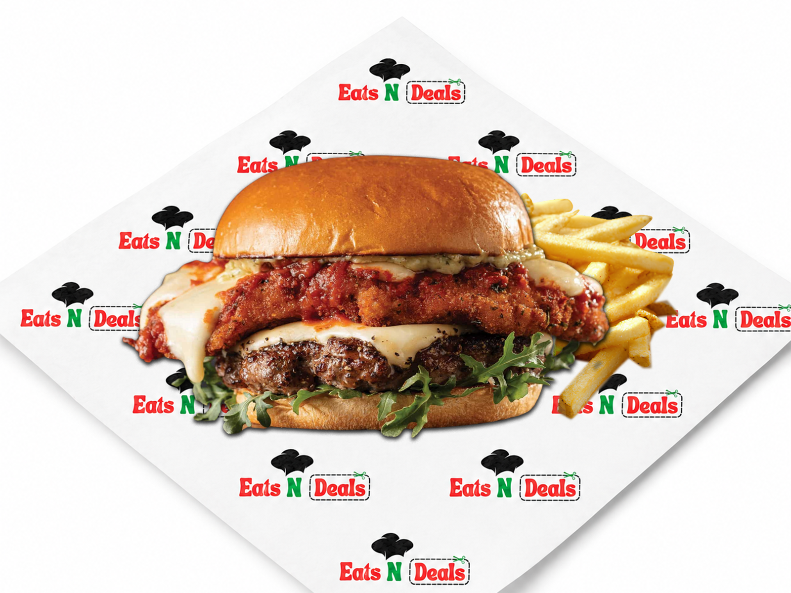 1/2lb Combo Burger with chips