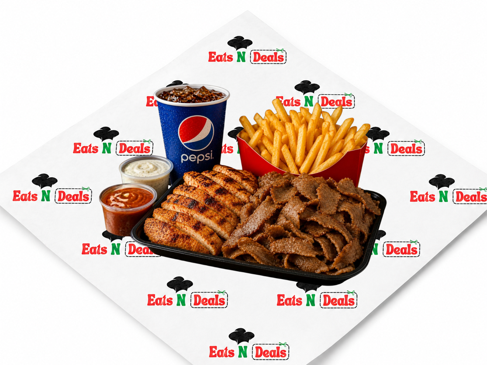 Grilled Chicken And Donner Meat Meal