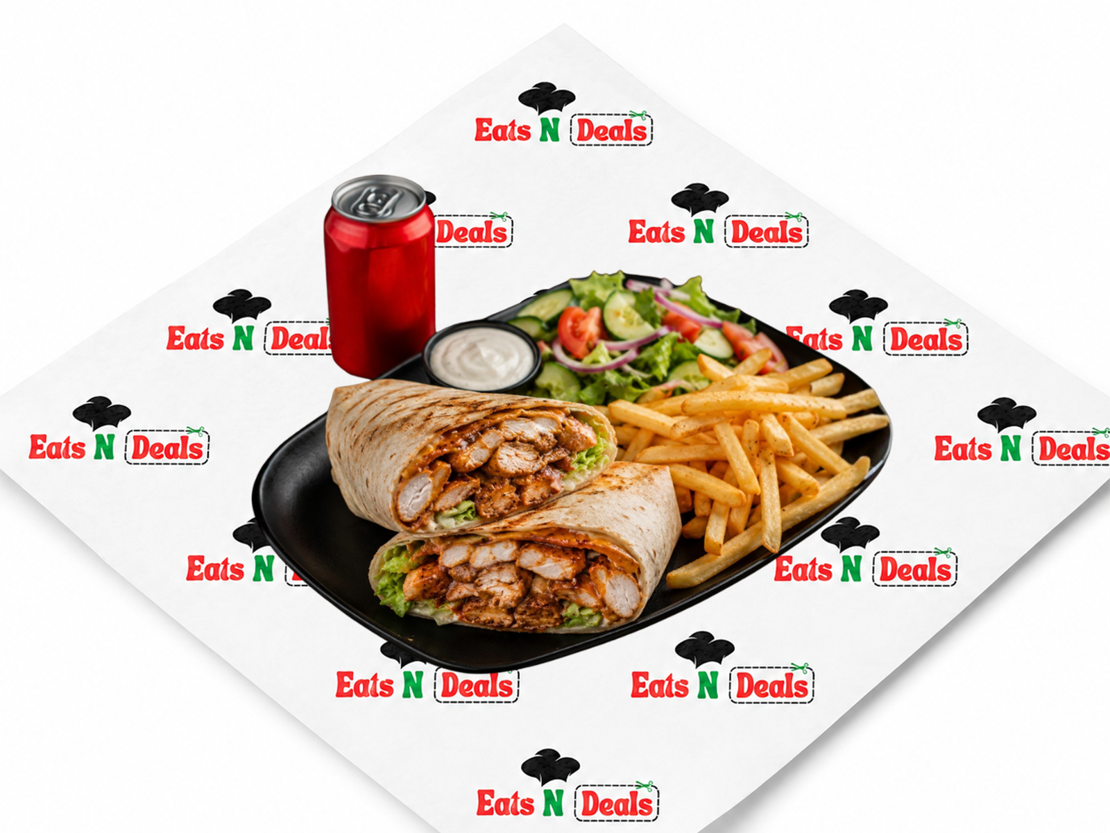 Peri Peri Chicken Wrap Meal