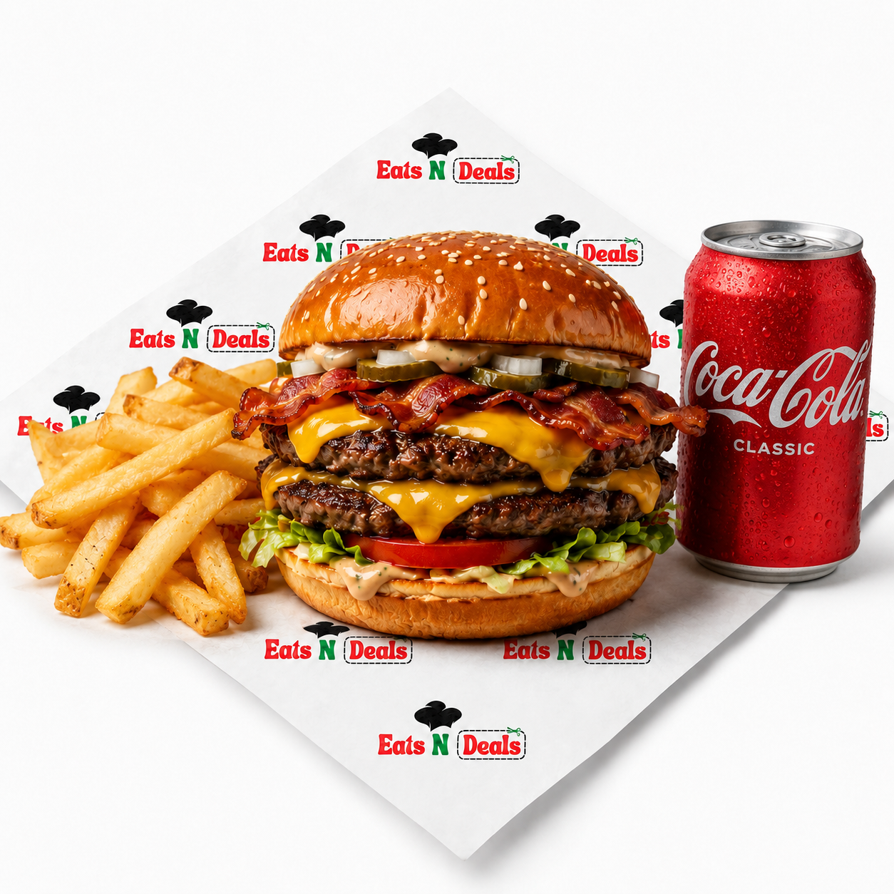 1/2 Beef Burger with chips