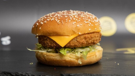 1/4 Veggie Burger.