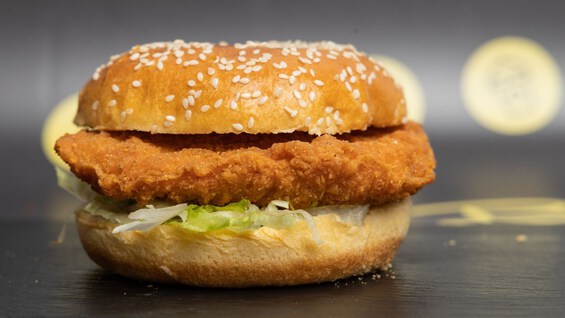 Quarter Pounder Fiery Chicken Fillet Burger