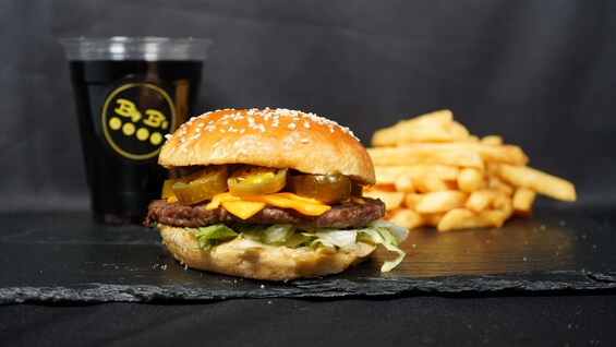 Triple Pounder Mexican Cheeseburger