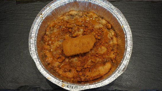 Biscoff Topped Chocolate Cookie Dough