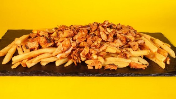 Chicken Shawarma Donner With Chips